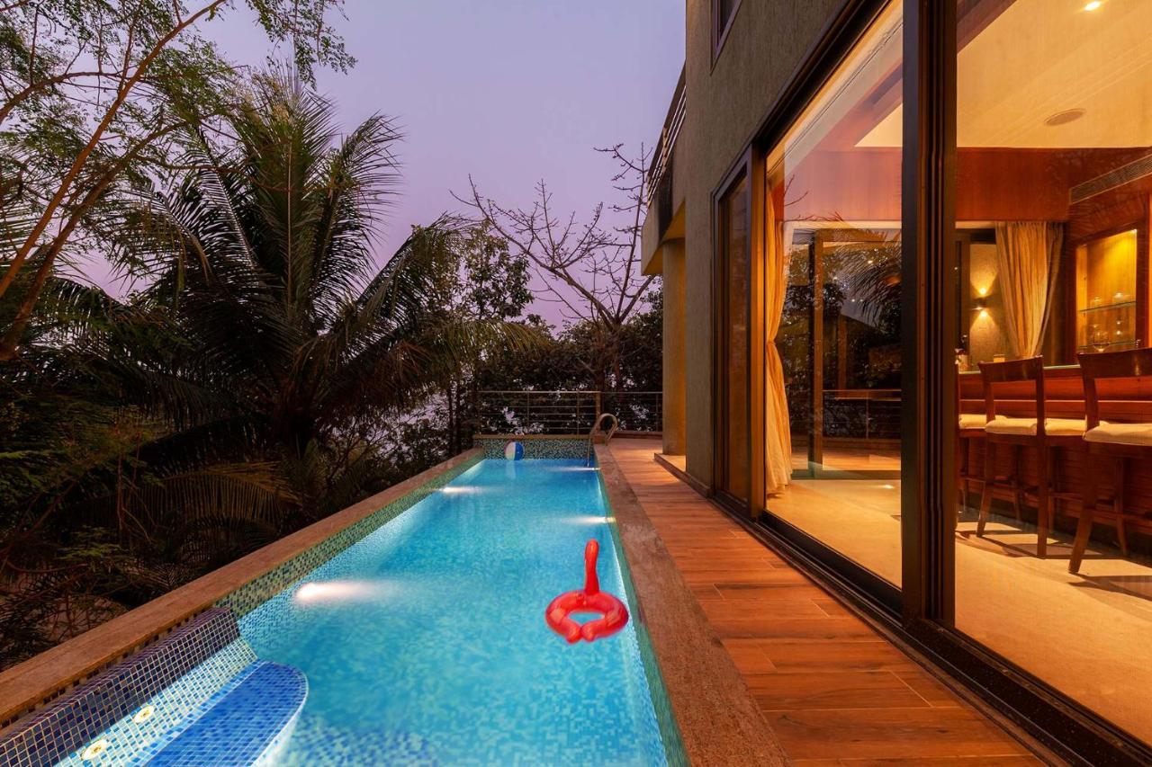 The Blue Horizon By Stayvista - Featuring A Beach-View Villa With A Swimming Pool, Indoor Games, And A Relaxing Balcony Alībāg Eksteriør billede